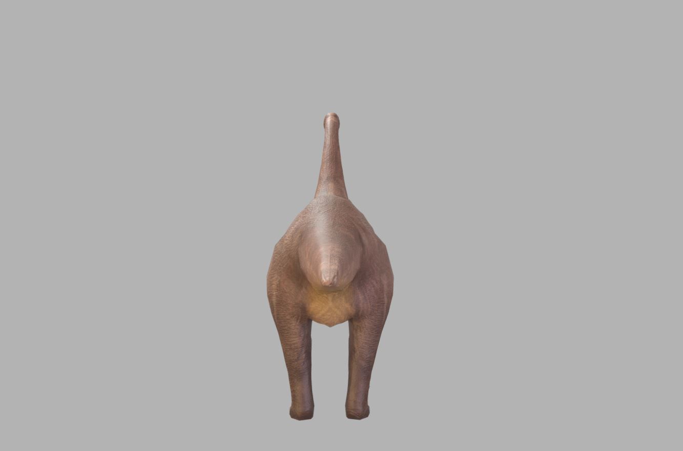 Sauropod Character Low-poly 3D model_4