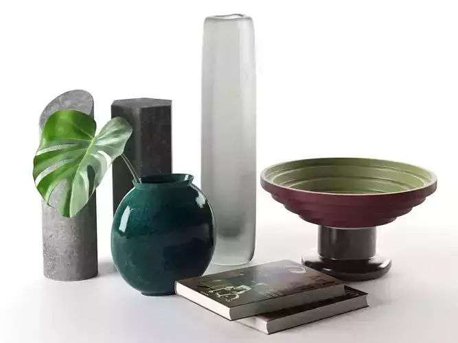 Monstera Decorative Objects and Books