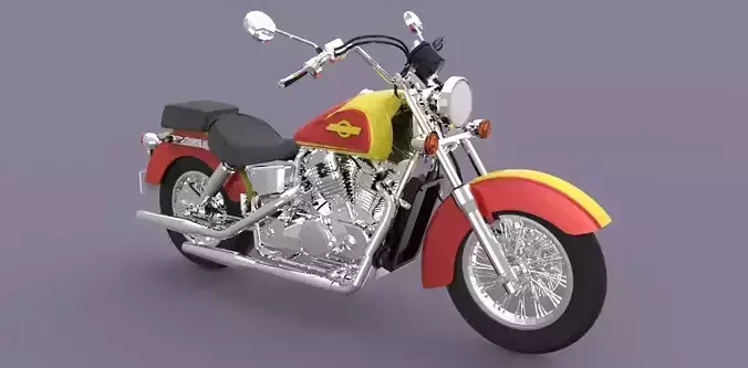 Motorcycle harley davidson Free 3D model