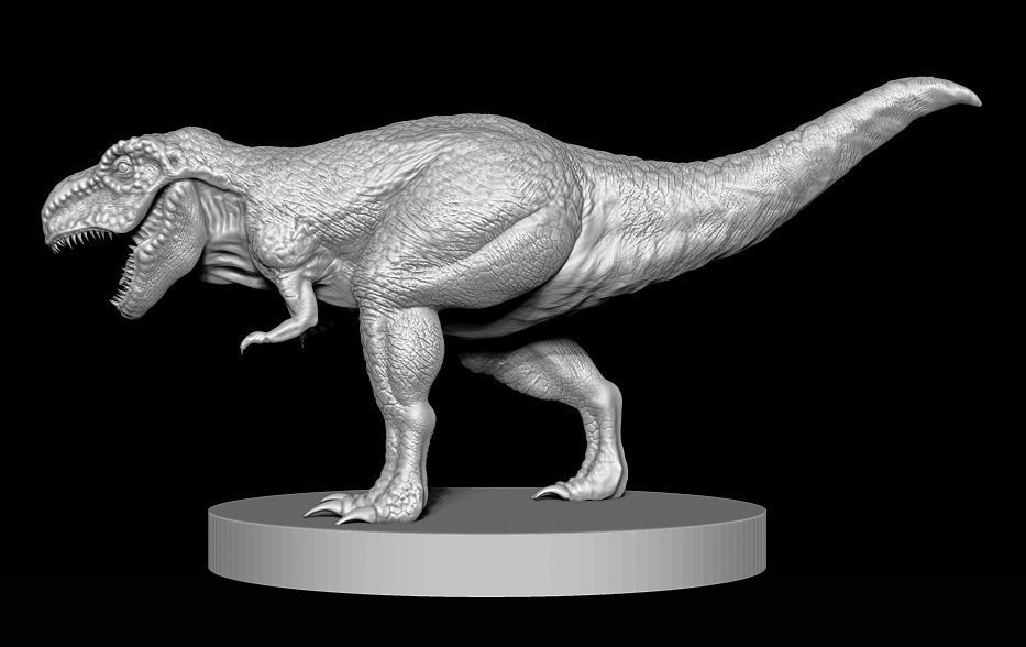 T-ReX Figurine 3D print model_9