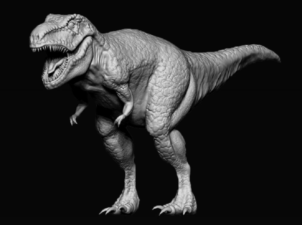 T-ReX t - rex dinosaur Low-poly 3D model_9