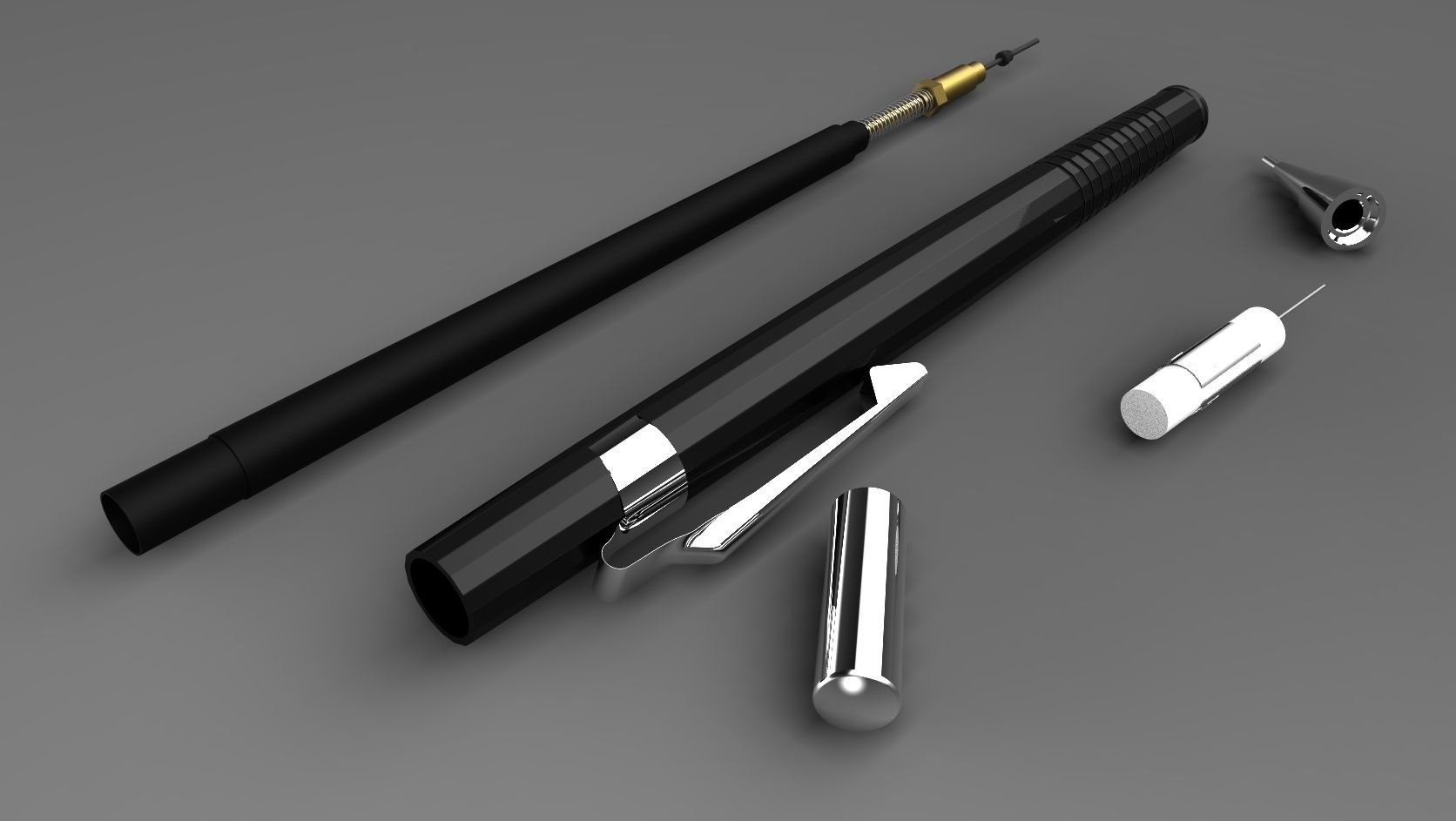 Lapiseira Mechanical Pencil Free 3D model_3