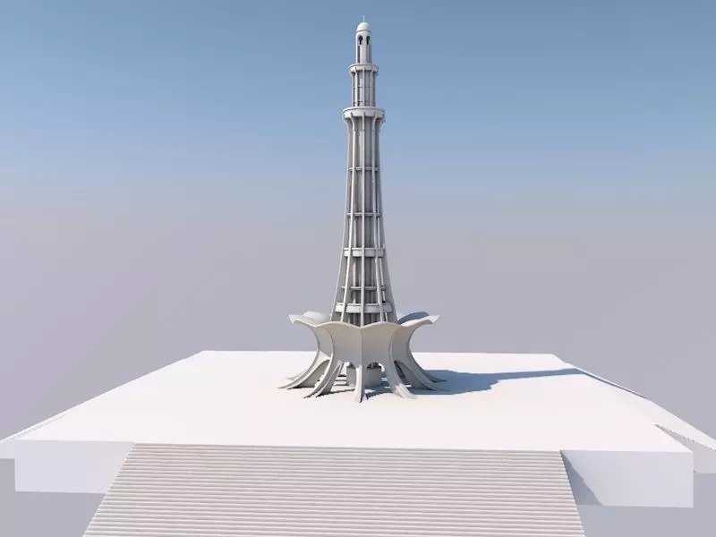 Minar-e-Pakistan Lahore 3D model_0