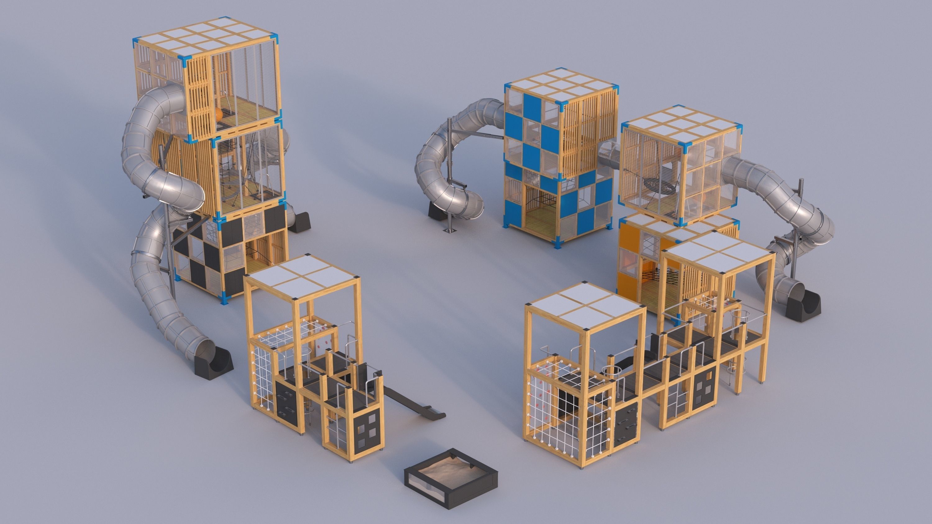 Modern playground 4 3D model_10