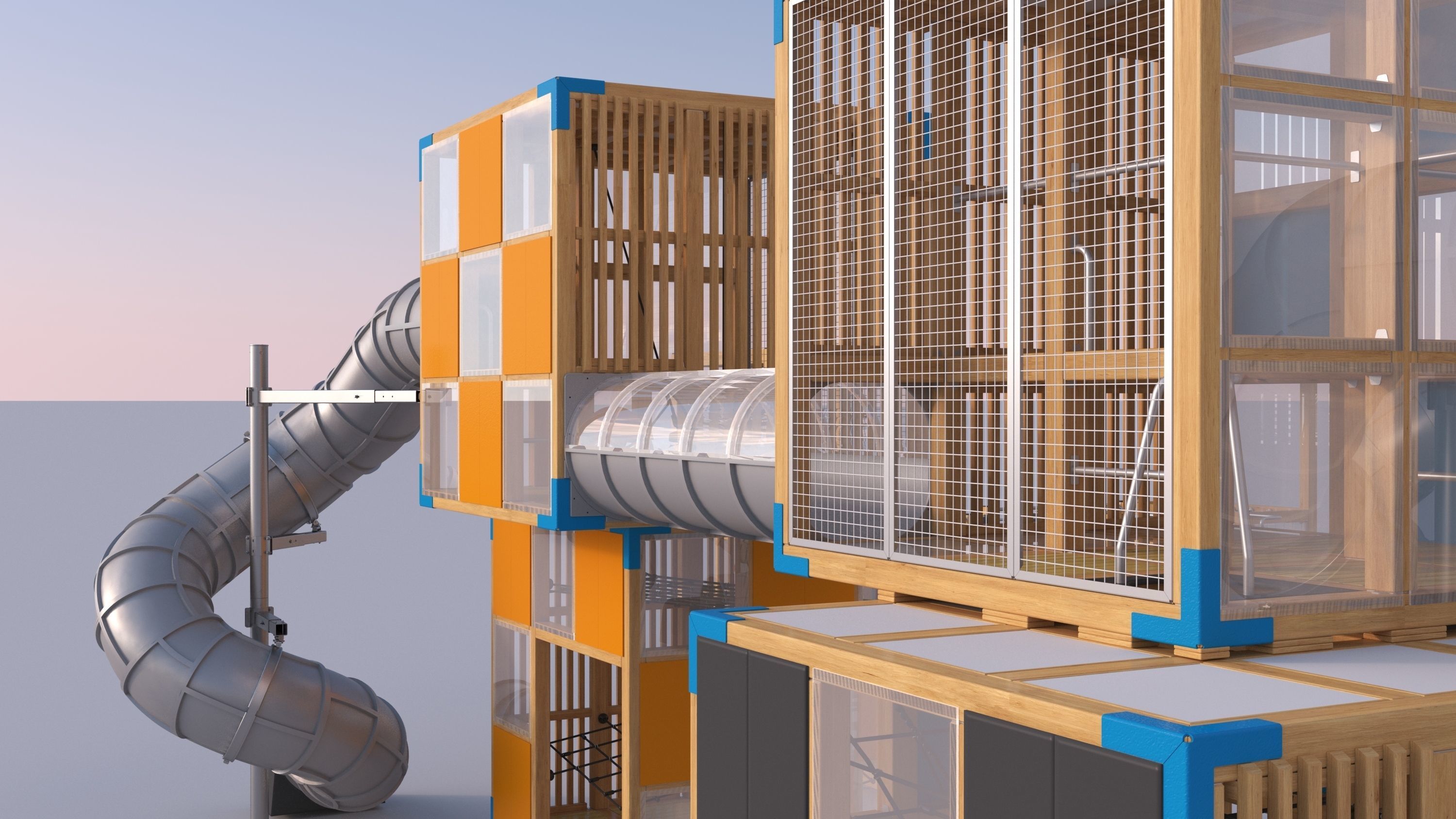 Modern playground 4 3D model_12