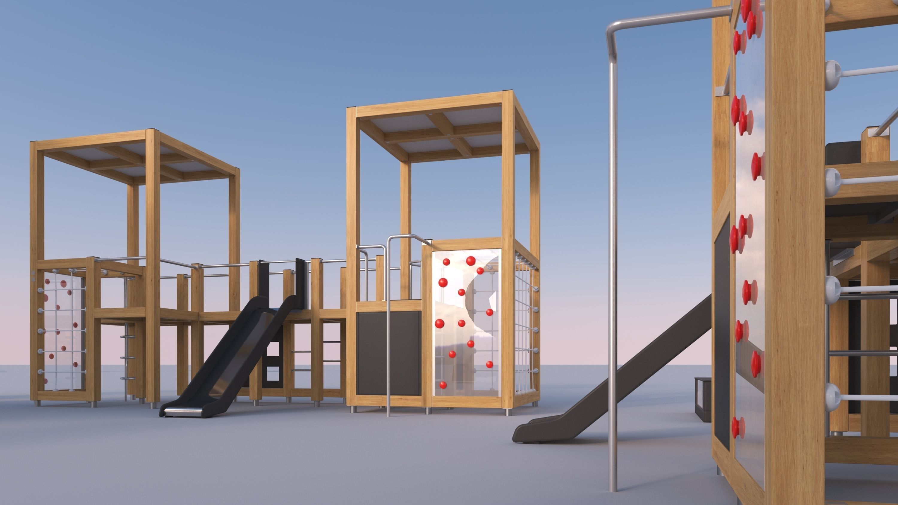 Modern playground 4 3D model_13