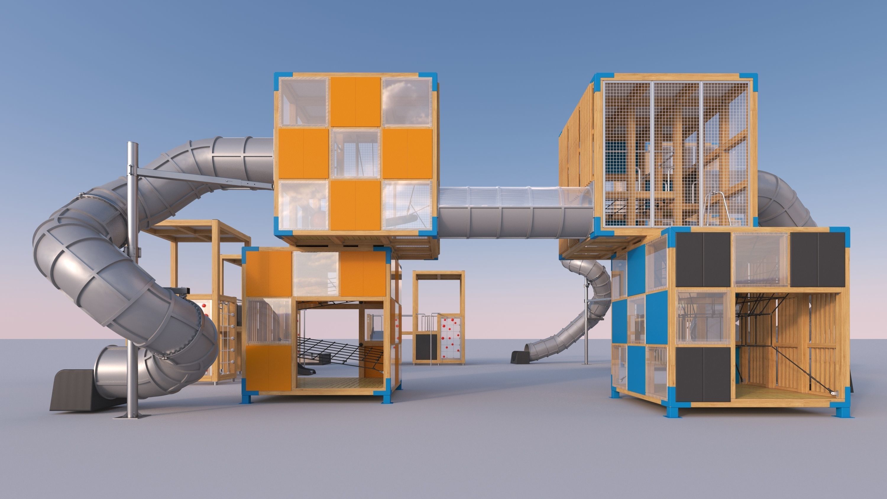 Modern playground 4 3D model_14
