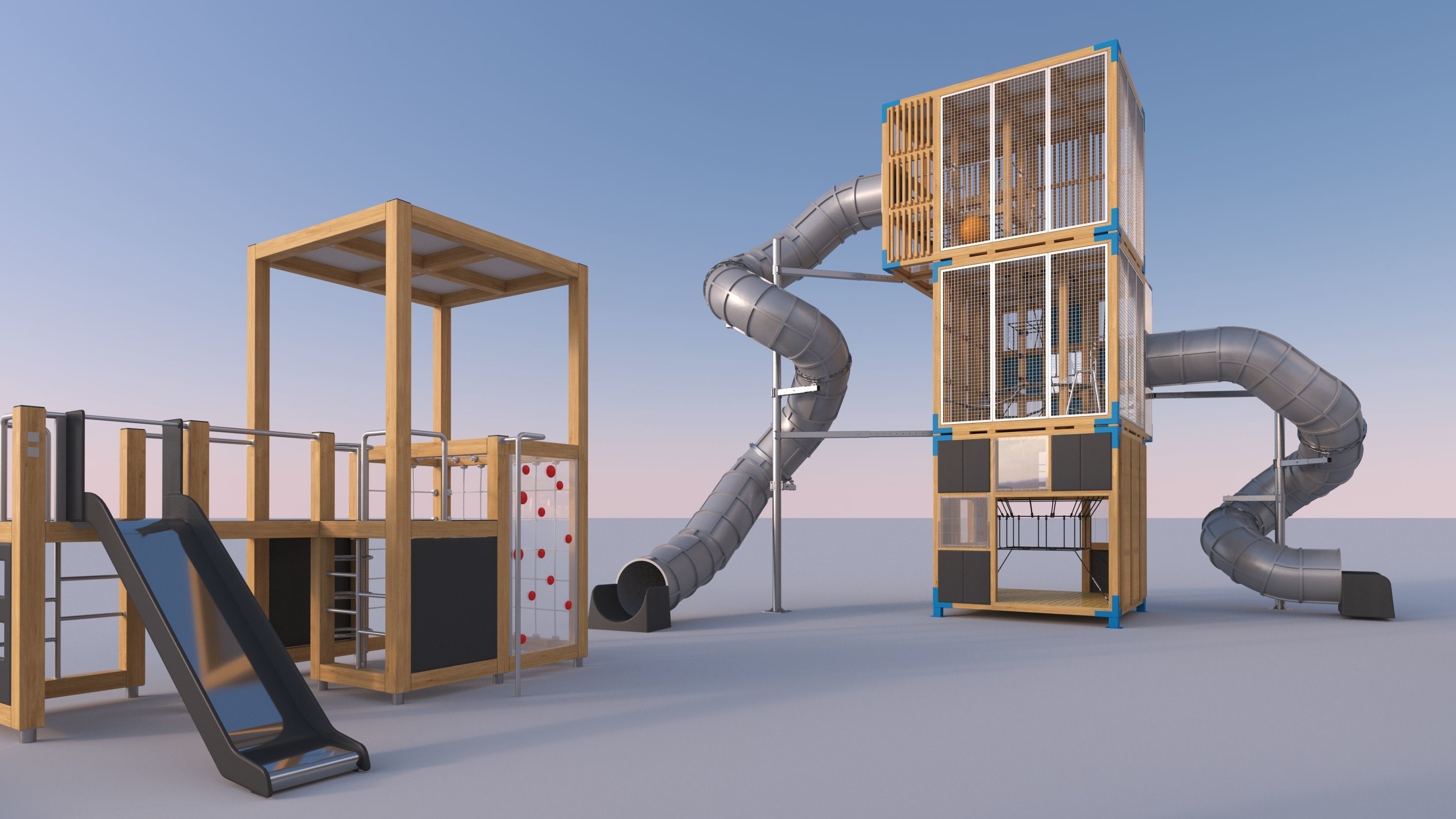 Modern playground 4 3D model_17