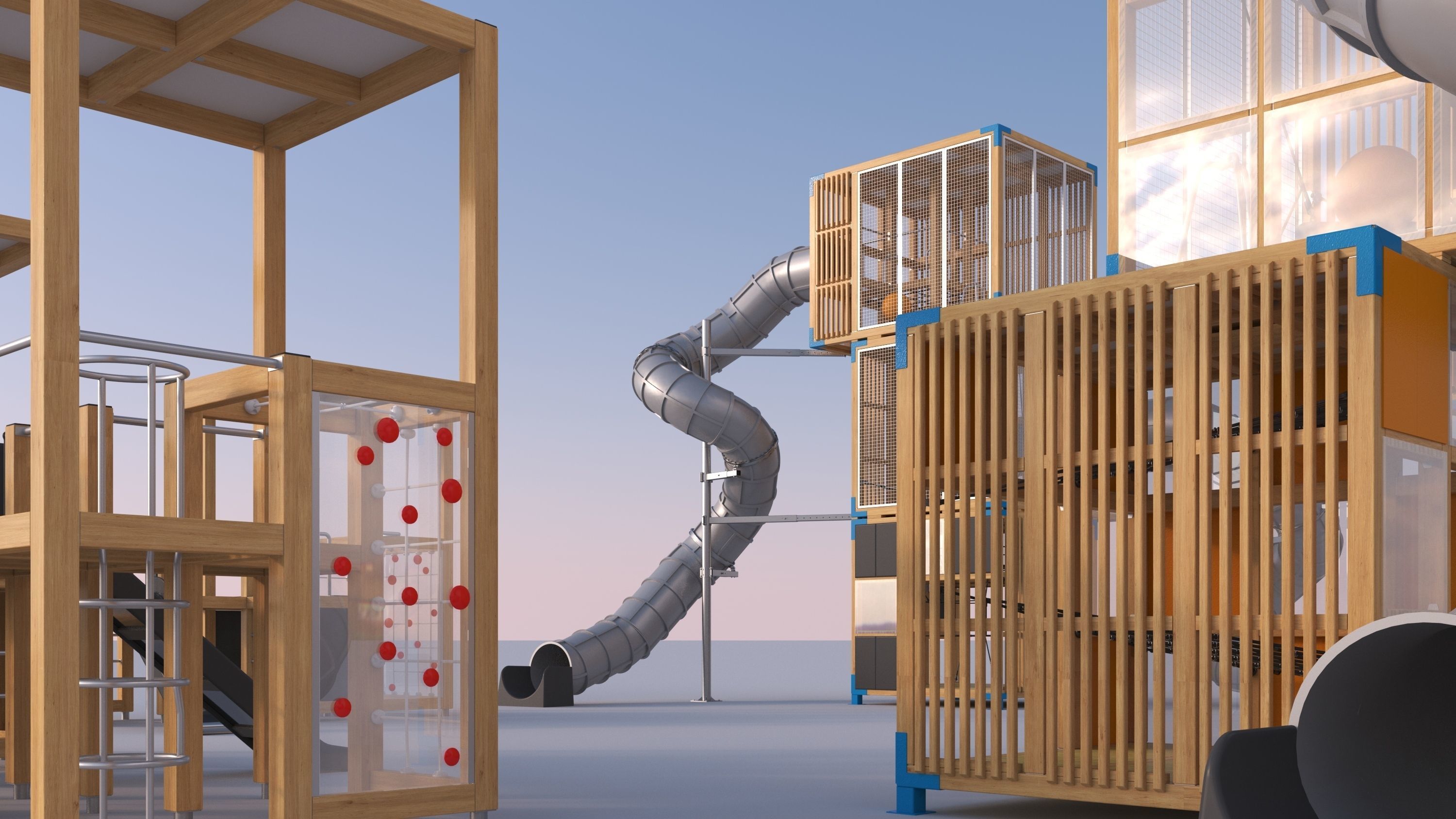 Modern playground 4 3D model_5