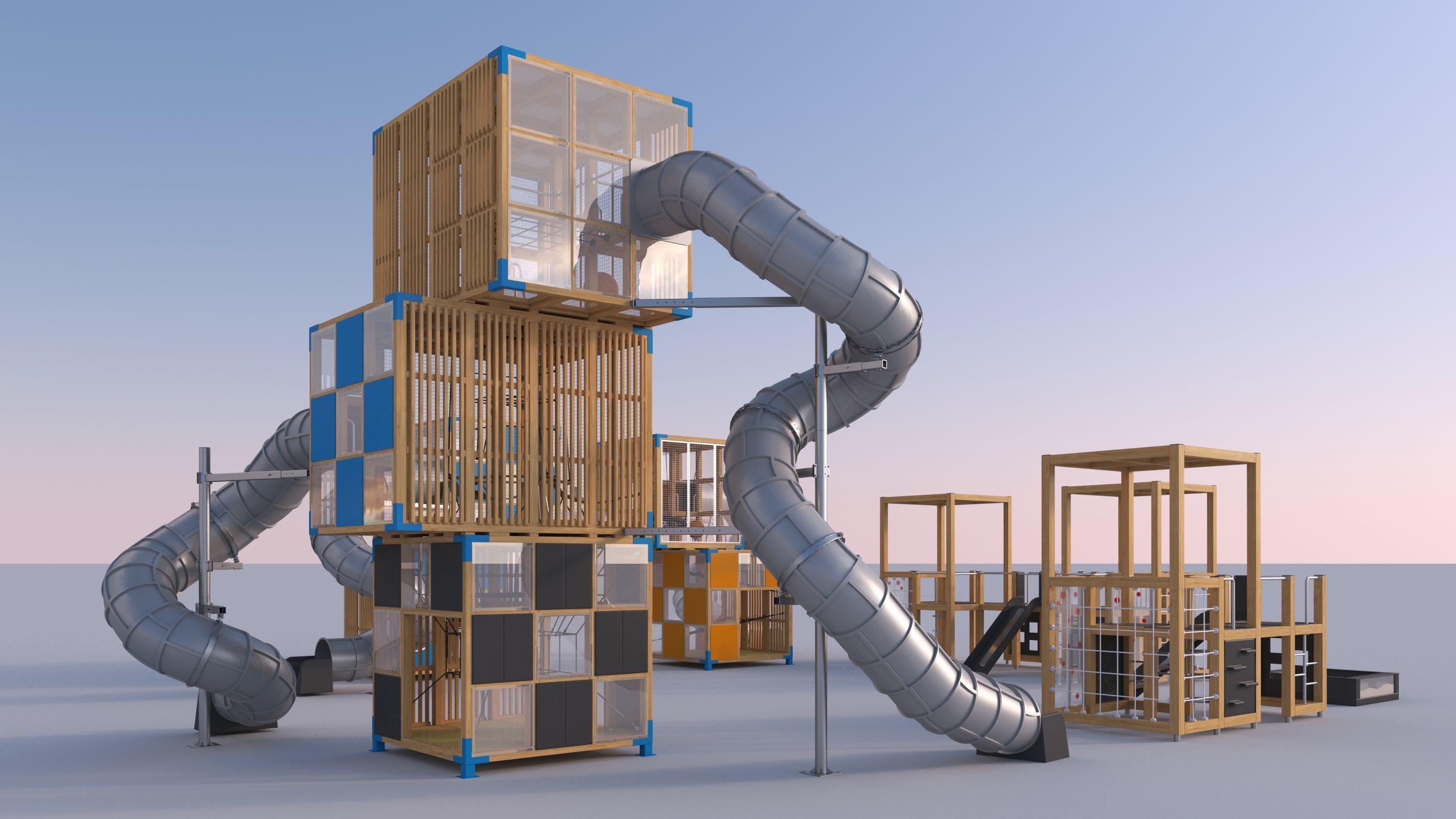 Modern playground 4 3D model_18