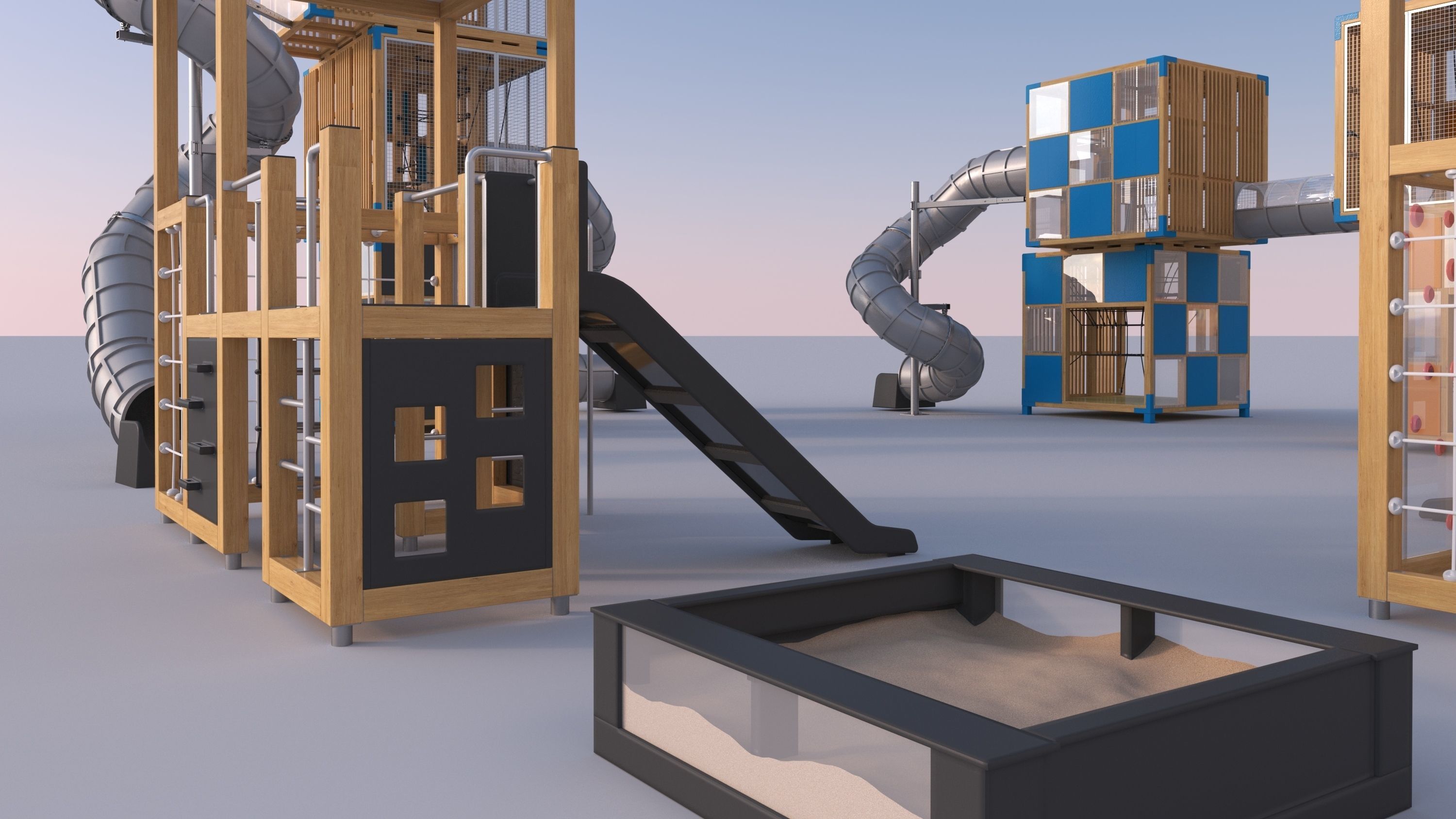 Modern playground 4 3D model_15