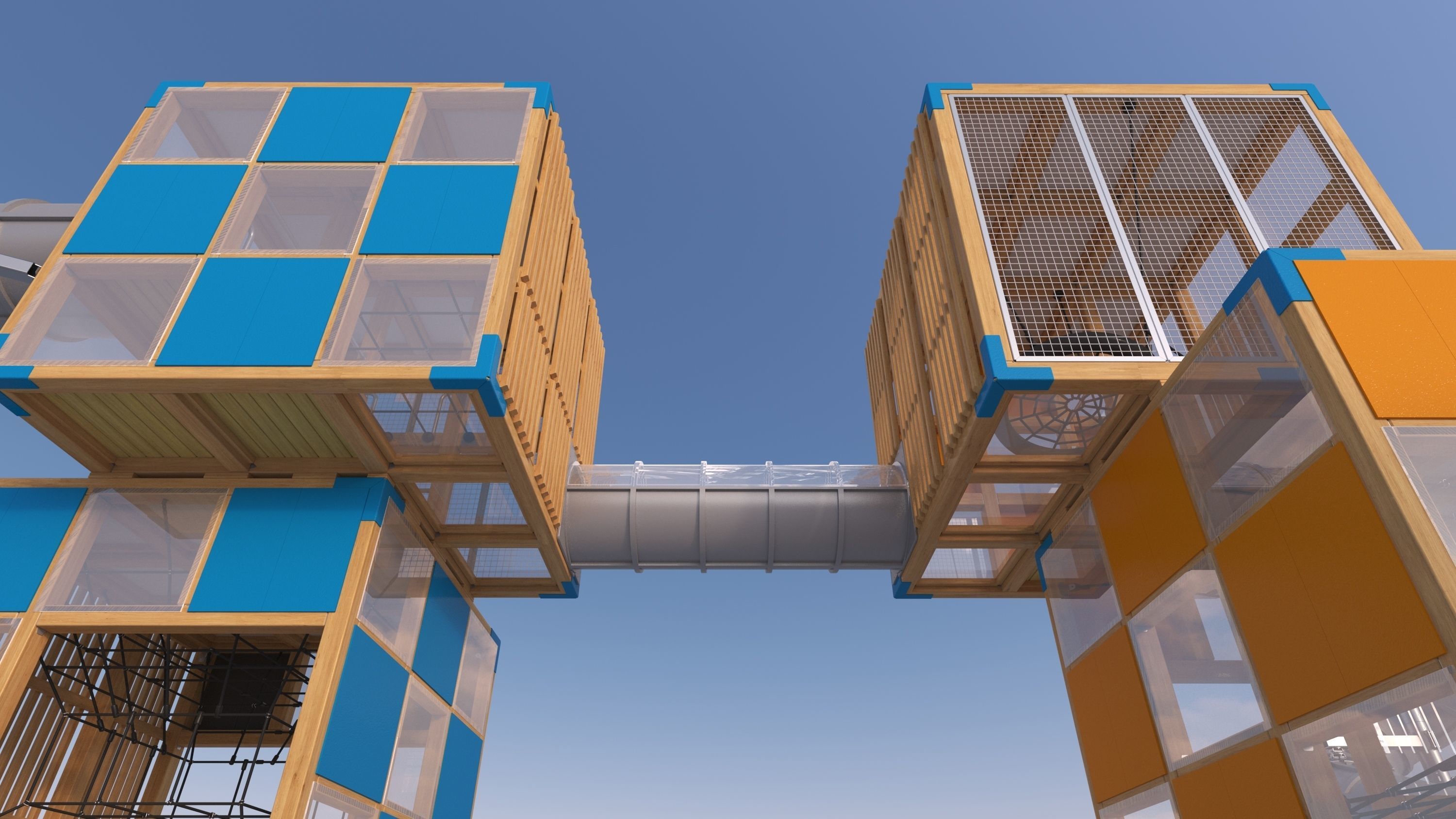 Modern playground 4 3D model_9