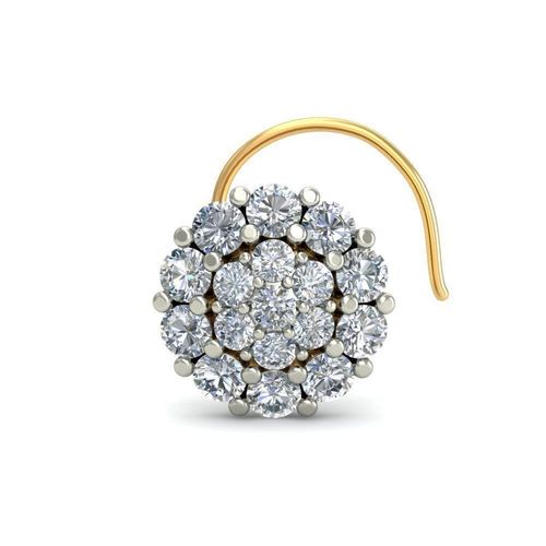Flower Shaped Nose Stud With Diamonds 2 3D print model