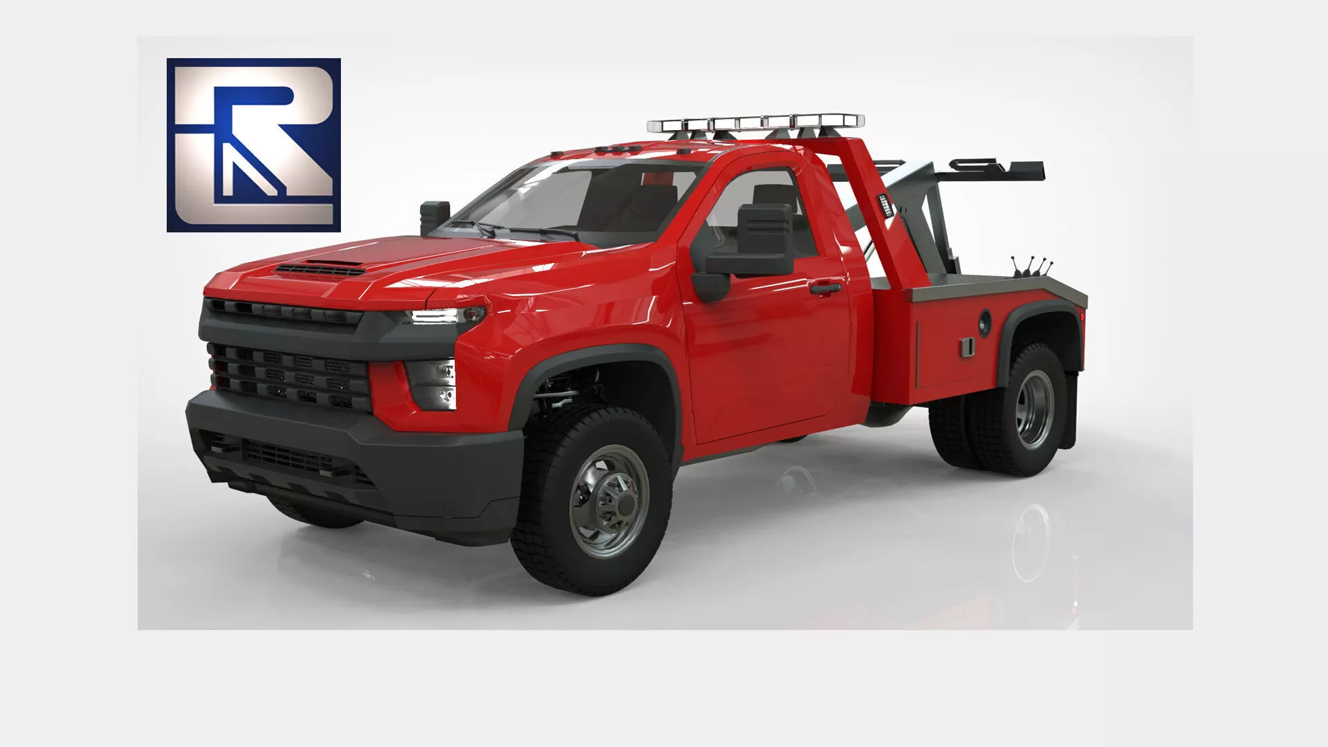 Silverado Wrecker Tow Truck 2021 Low-poly 3D model
