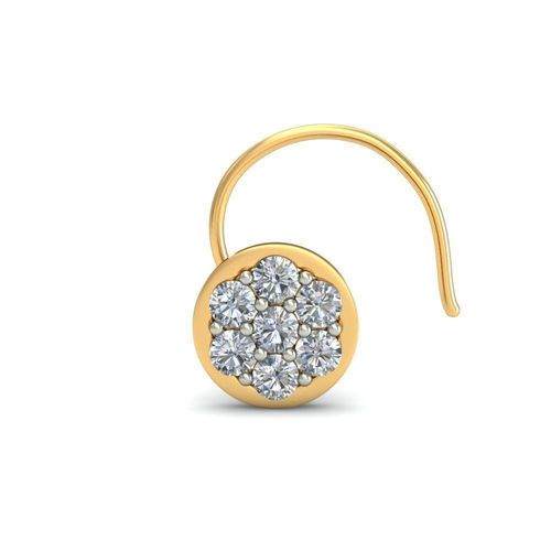 Round Shaped Nose Stud With Diamonds 3 3D print model