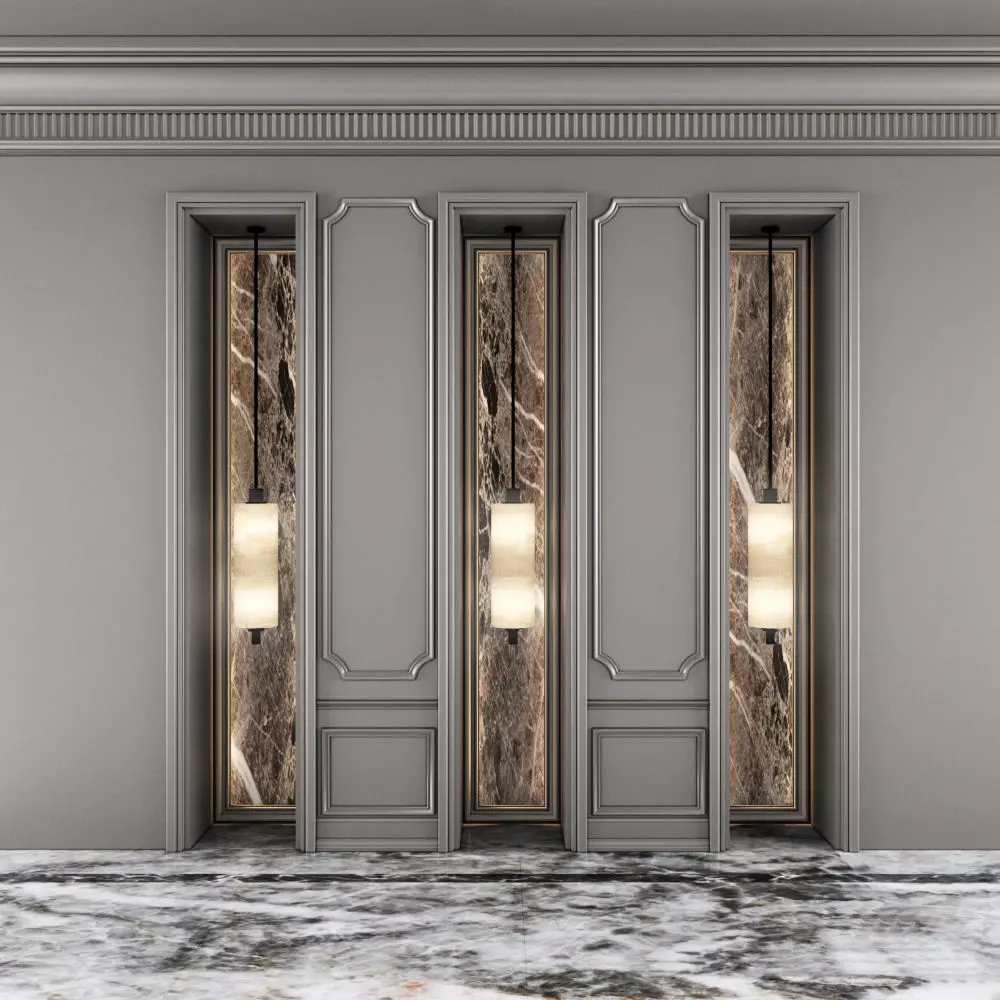 Classic Wall-Panel 3D model_0