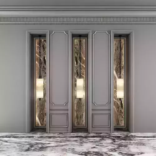 Classic Wall-Panel 3D model