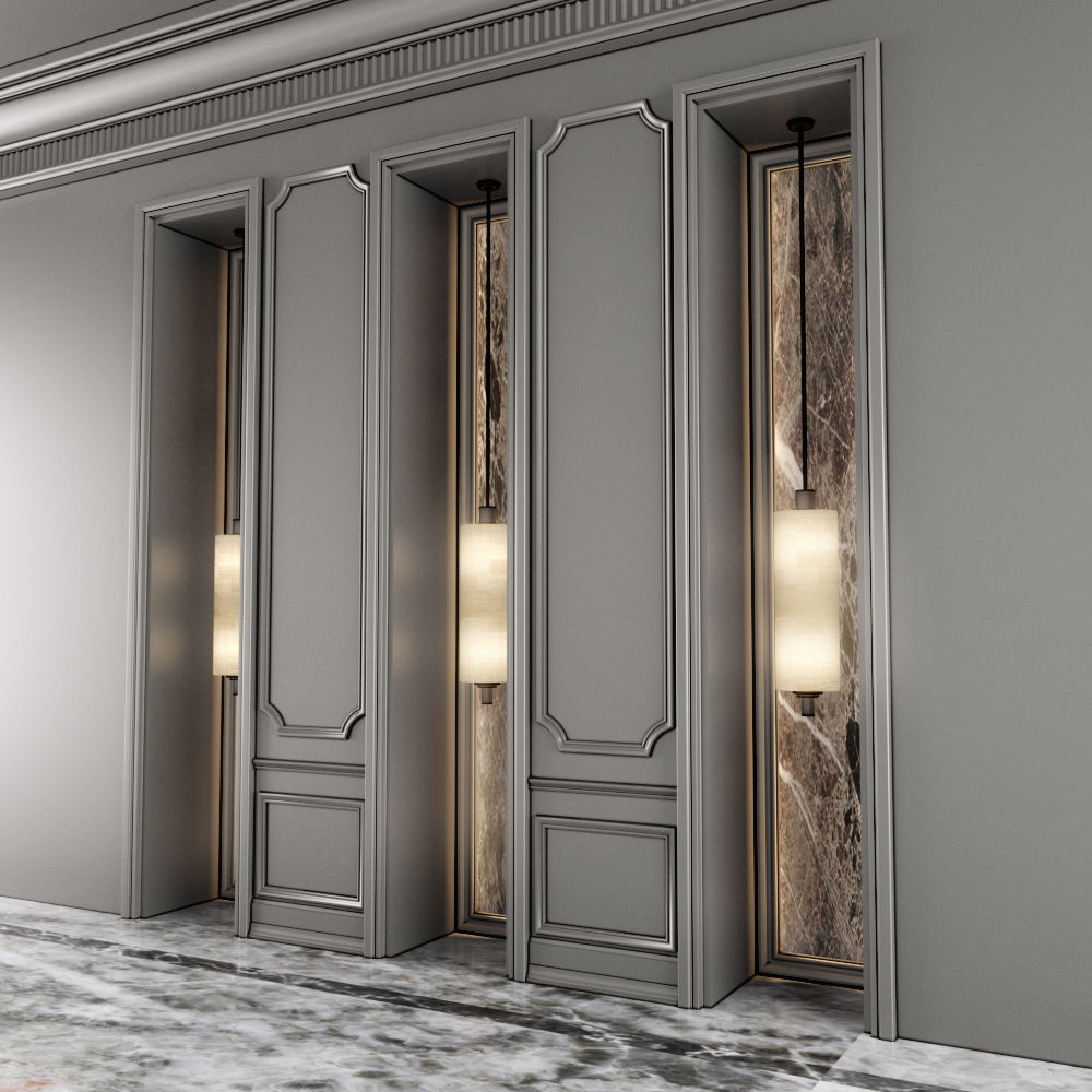 Classic Wall-Panel 3D model_1