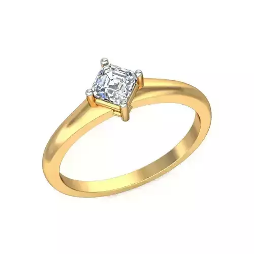 Gold Engagement Ring With Diamonds 252