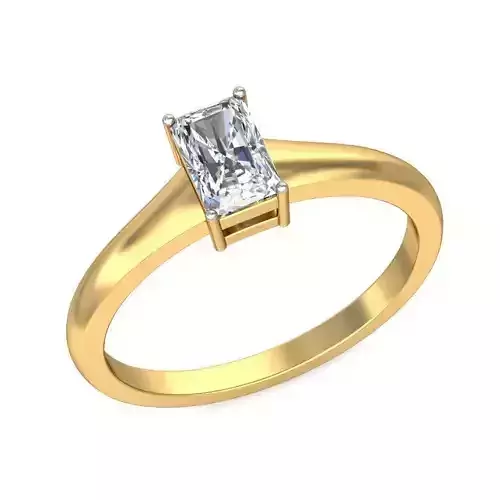 Gold Engagement Ring With Diamonds 255