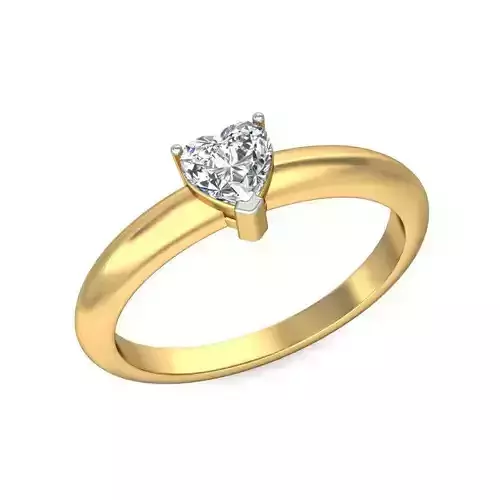 Gold Engagement Ring With Diamonds 257