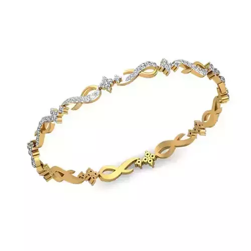 Loop Design Eternity Ring With Diamonds