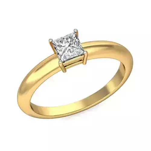 Gold Engagement Ring With Diamonds 259