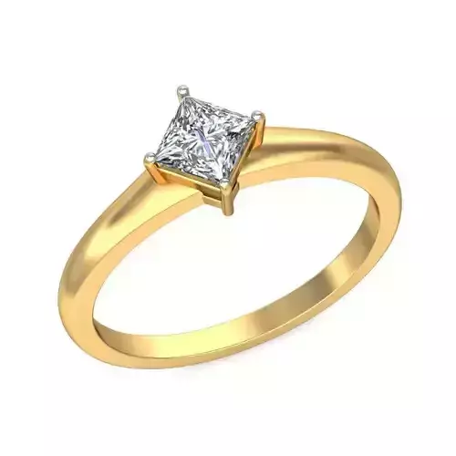 Gold Engagement Ring With Diamonds 260