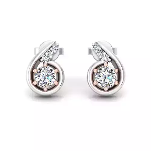 Loop Earrings With Diamonds 3