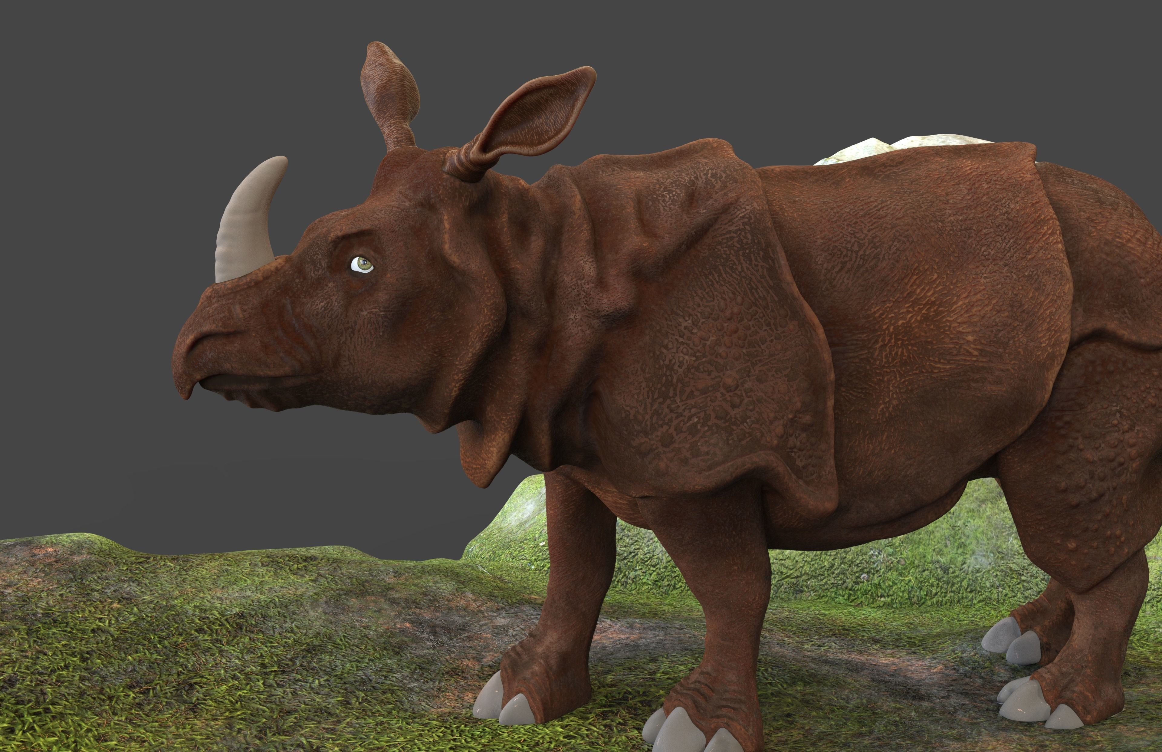 Clara - Oudry in 3D 3D print model_2