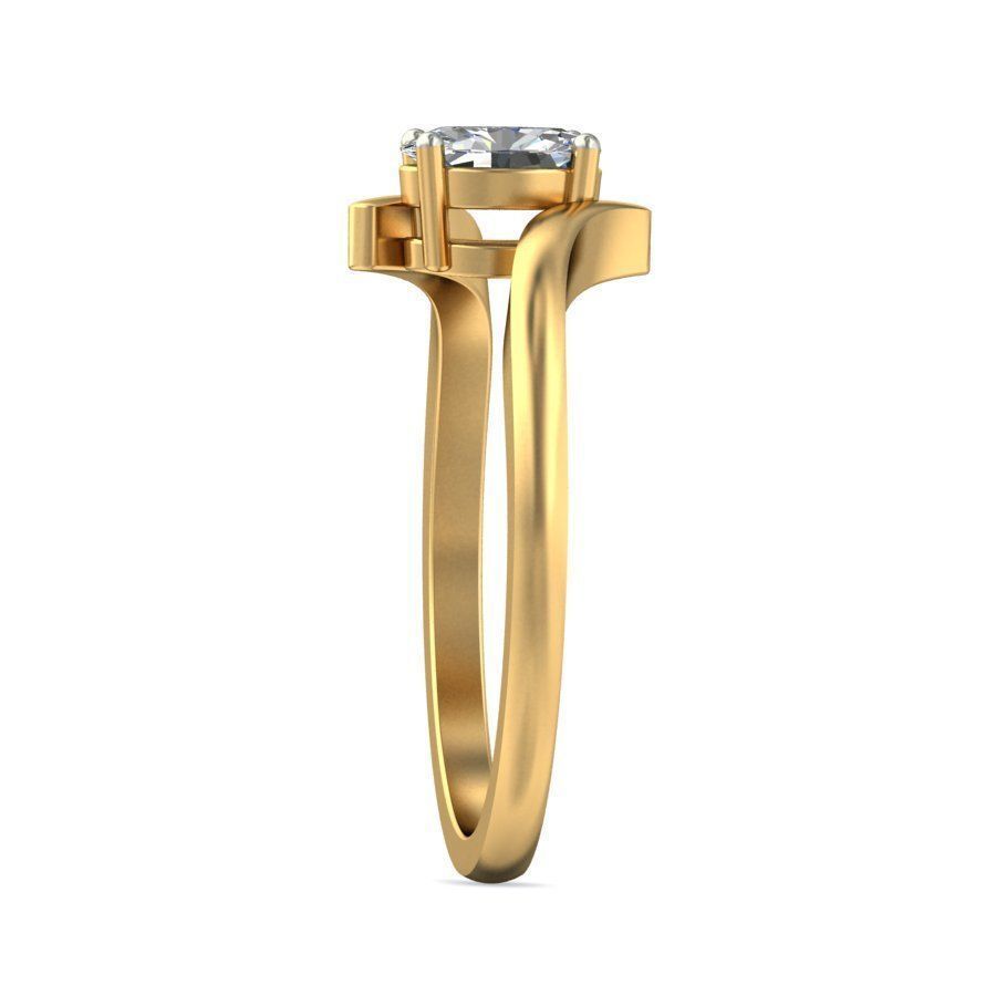 Oval Shaped Spiral Ring With Diamonds 3D print model_7