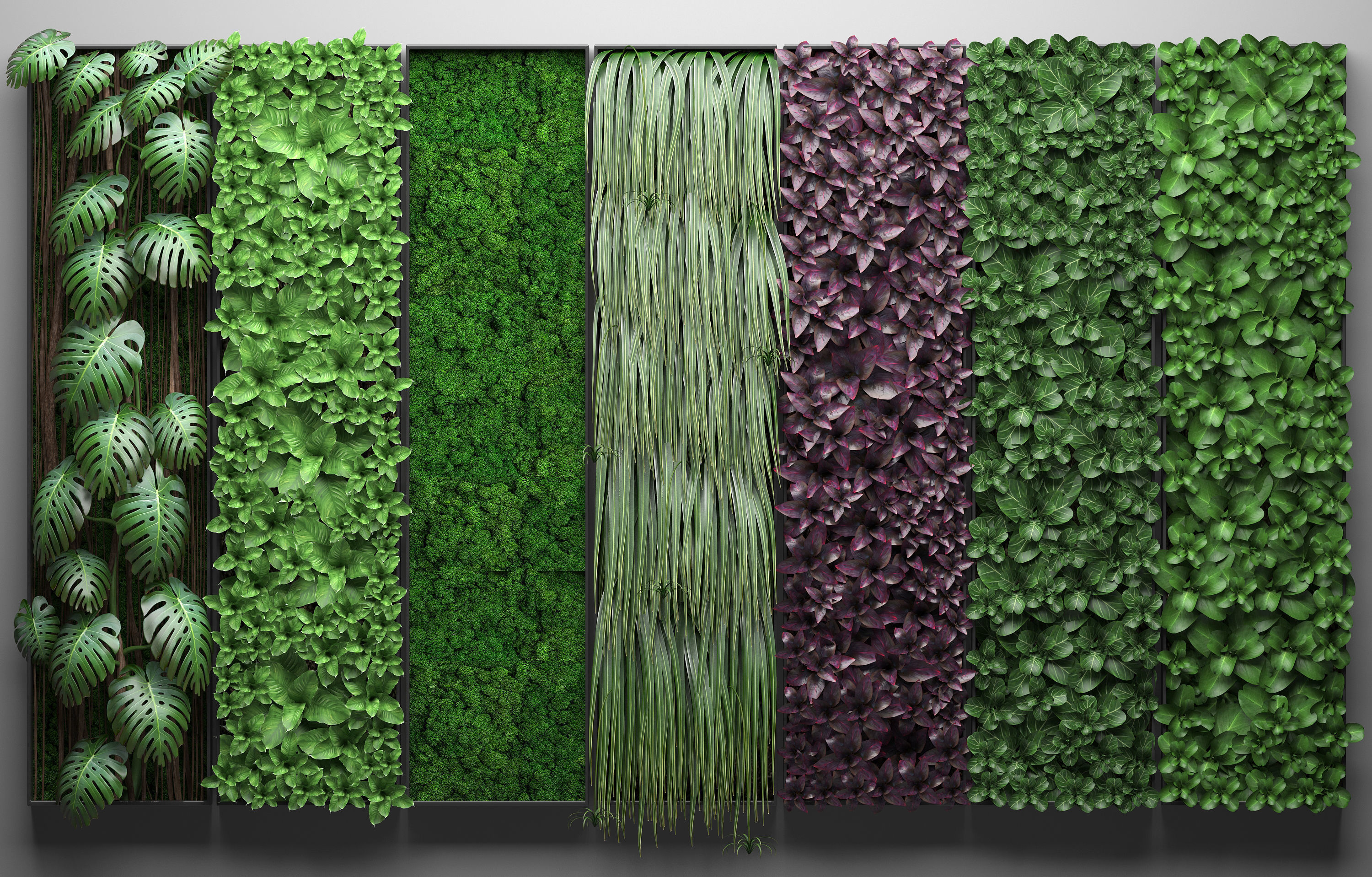 Vertical gardening collection 3D model_9