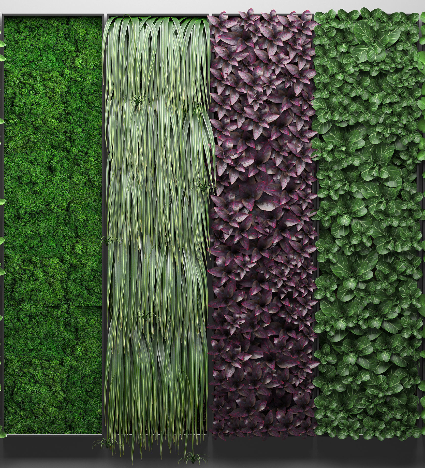 Vertical gardening collection 3D model_8