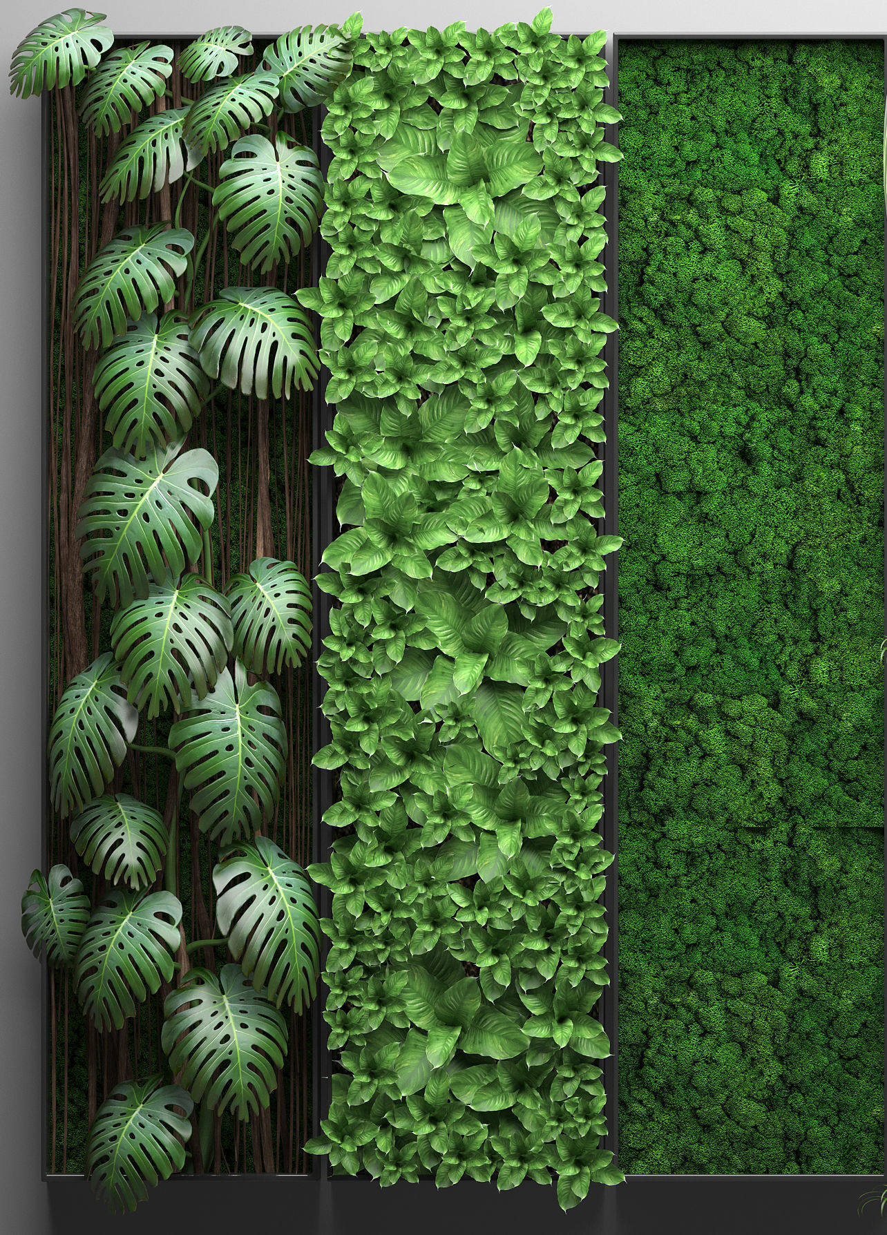 Vertical gardening collection 3D model_2