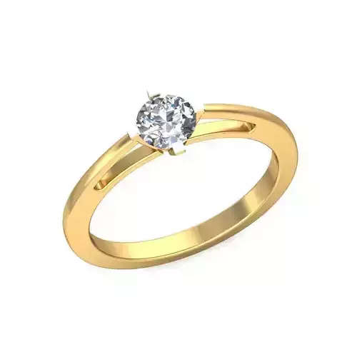 Gold Engagement Ring With Diamonds 264