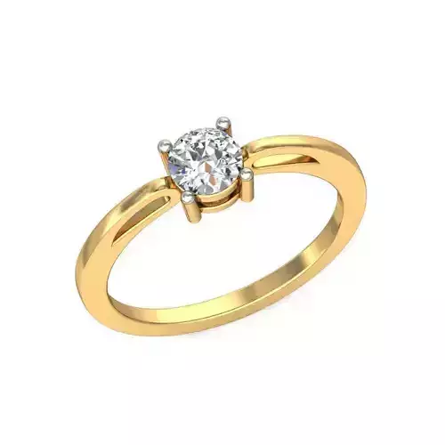 Gold Engagement Ring With Diamonds 266