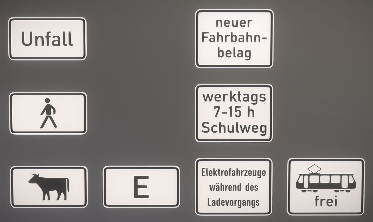  Additional traffic signs from germany Package 4 Low-poly 3D model_4