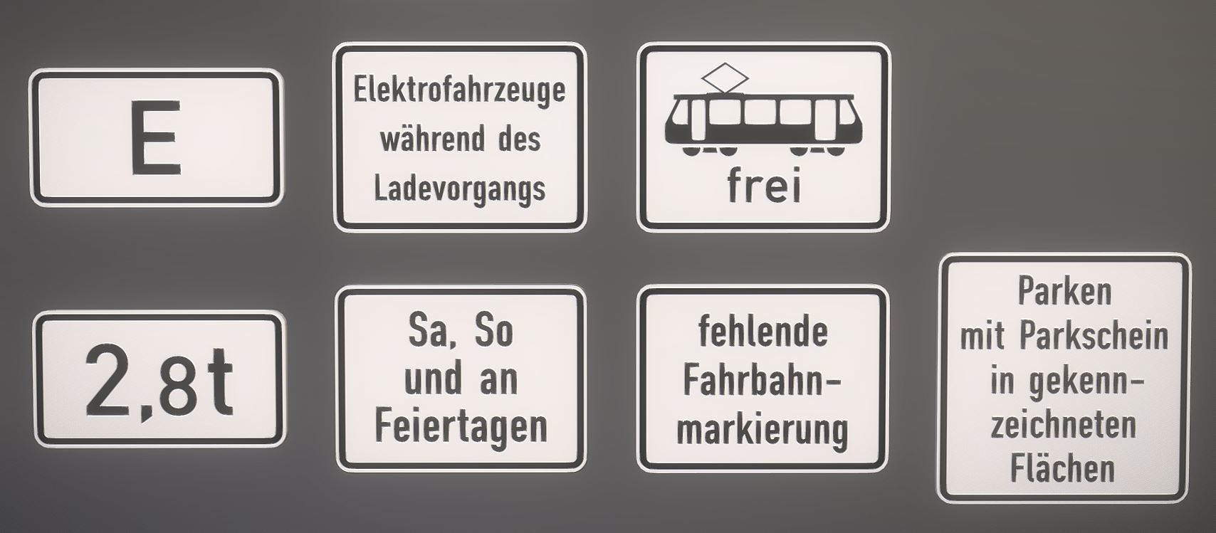  Additional traffic signs from germany Package 4 Low-poly 3D model_2