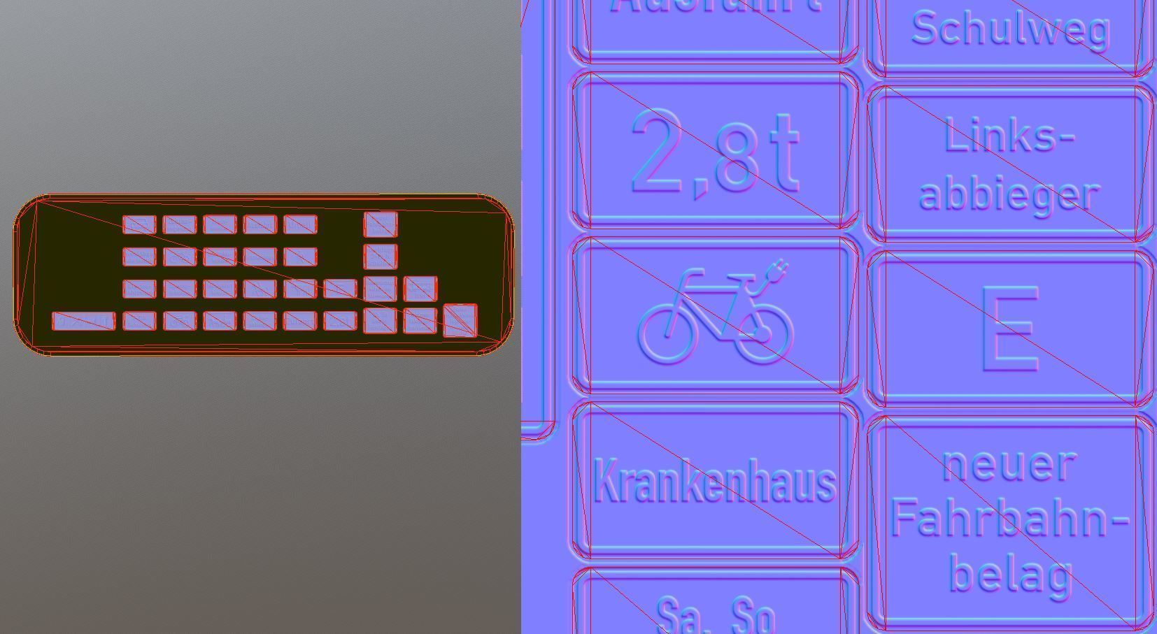  Additional traffic signs from germany Package 4 Low-poly 3D model_7