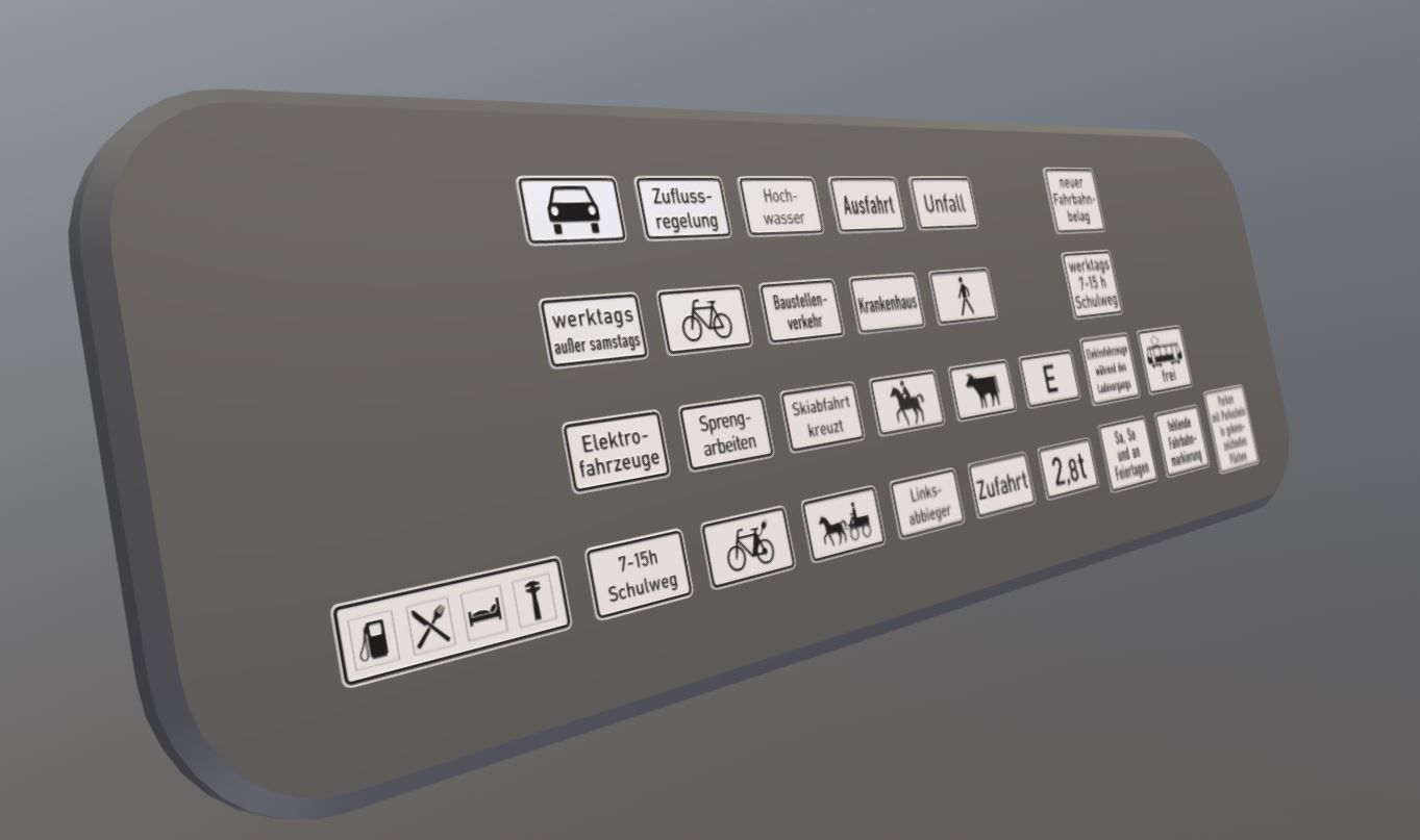  Additional traffic signs from germany Package 4 Low-poly 3D model_11