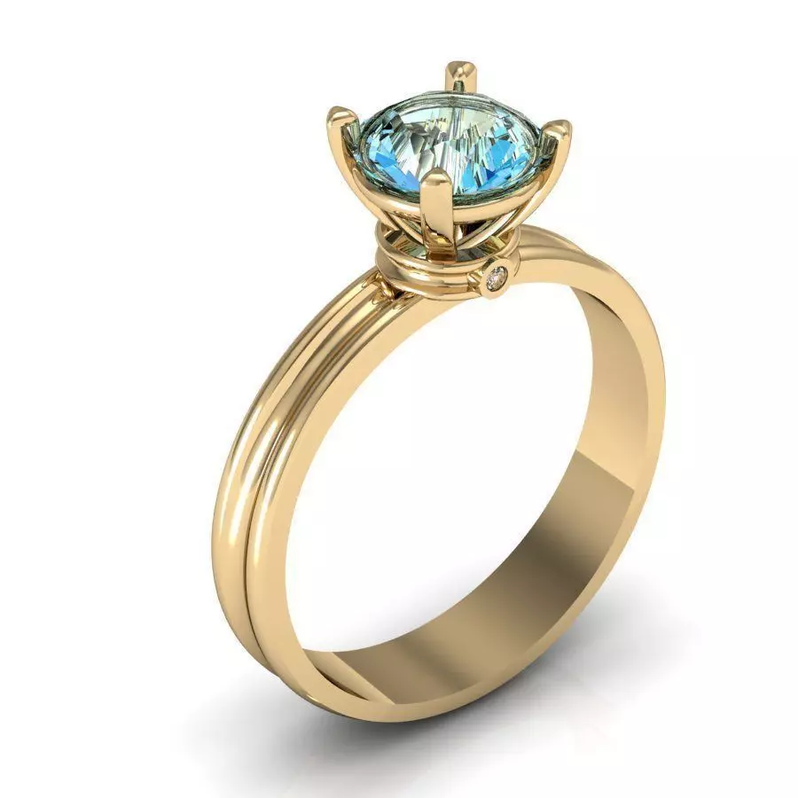 engagement ring 3D print model