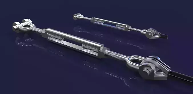 Crosby turnbuckles Free 3D model