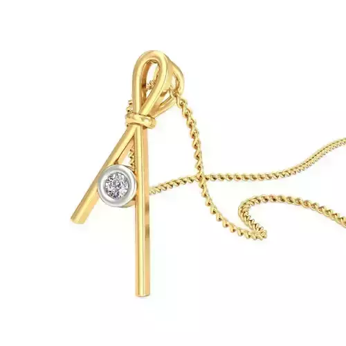 Gold Pendant With Diamonds 188