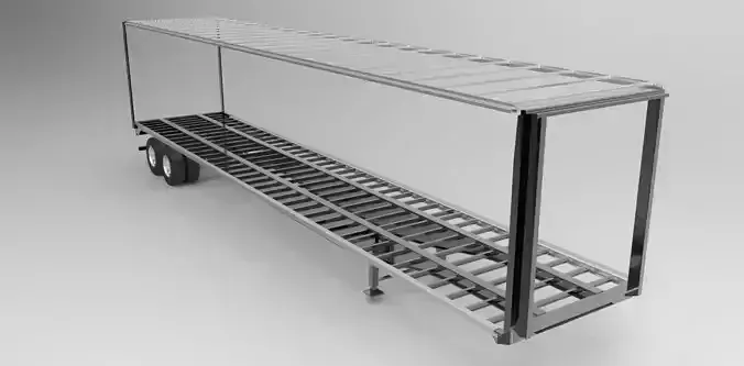 Tautliner trailer main frame