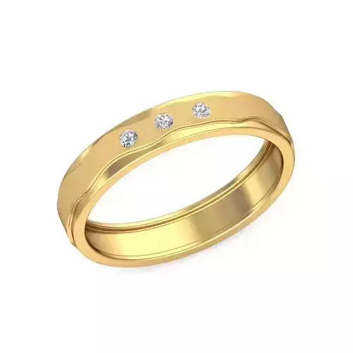 Gold Wedding Band 1