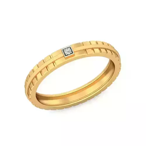 Gold Wedding Band 2