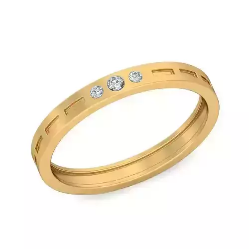 Gold Wedding Band 3