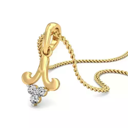 Gold Pendant With Diamonds 195