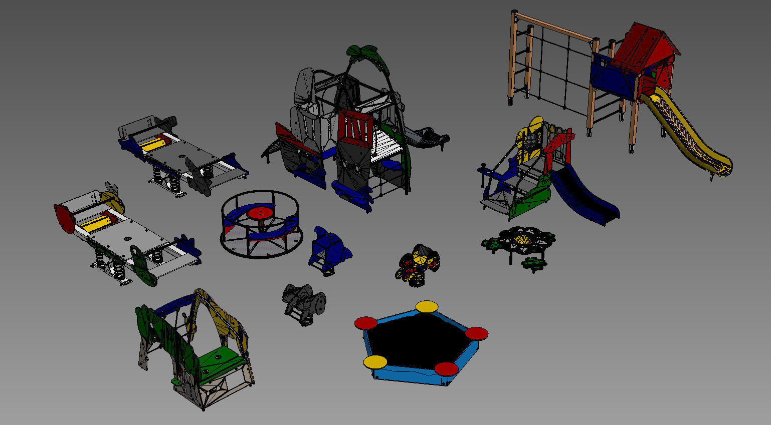 Modern playground 5 3D model_19