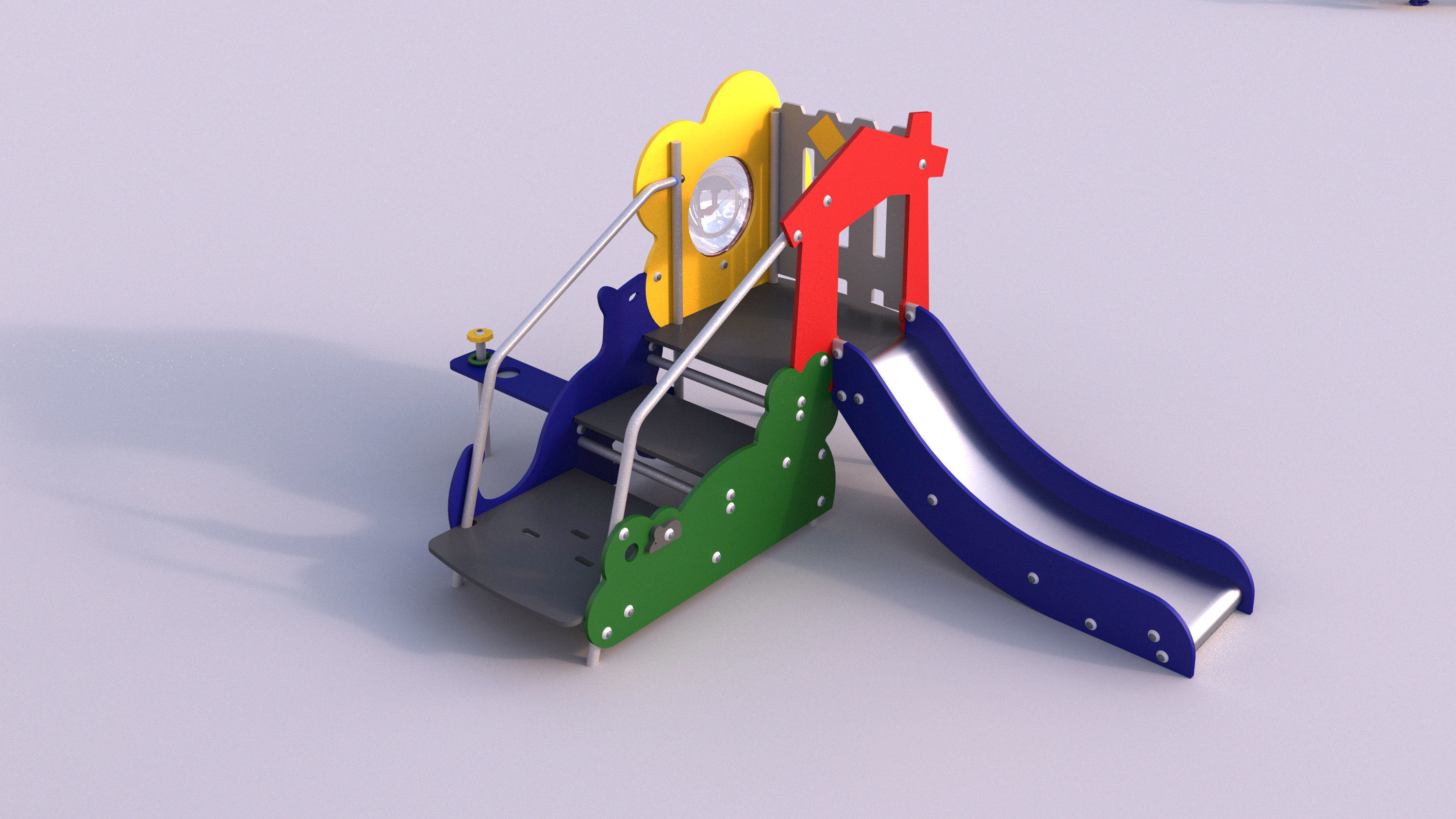 Modern playground 5 3D model_9